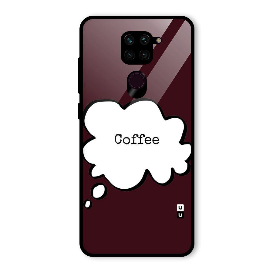 Coffee Bubble Glass Back Case for Redmi Note 9