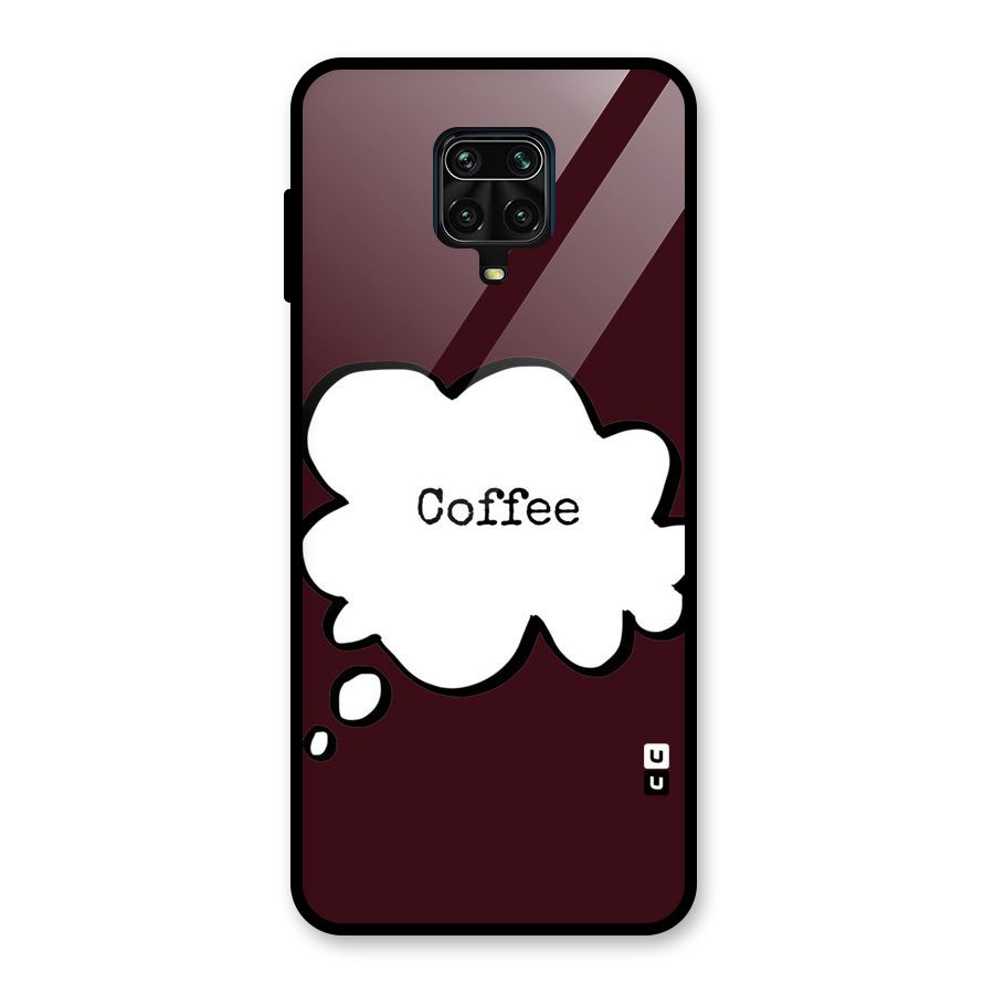 Coffee Bubble Glass Back Case for Redmi Note 9 Pro