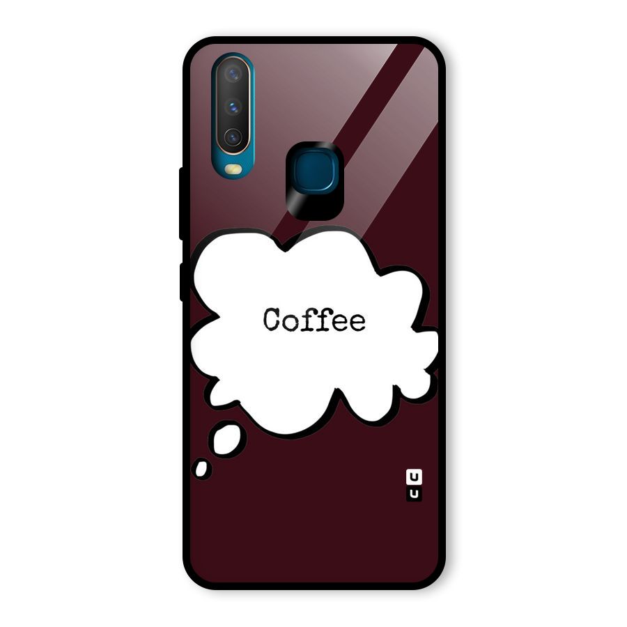Coffee Bubble Glass Back Case for Vivo Y15