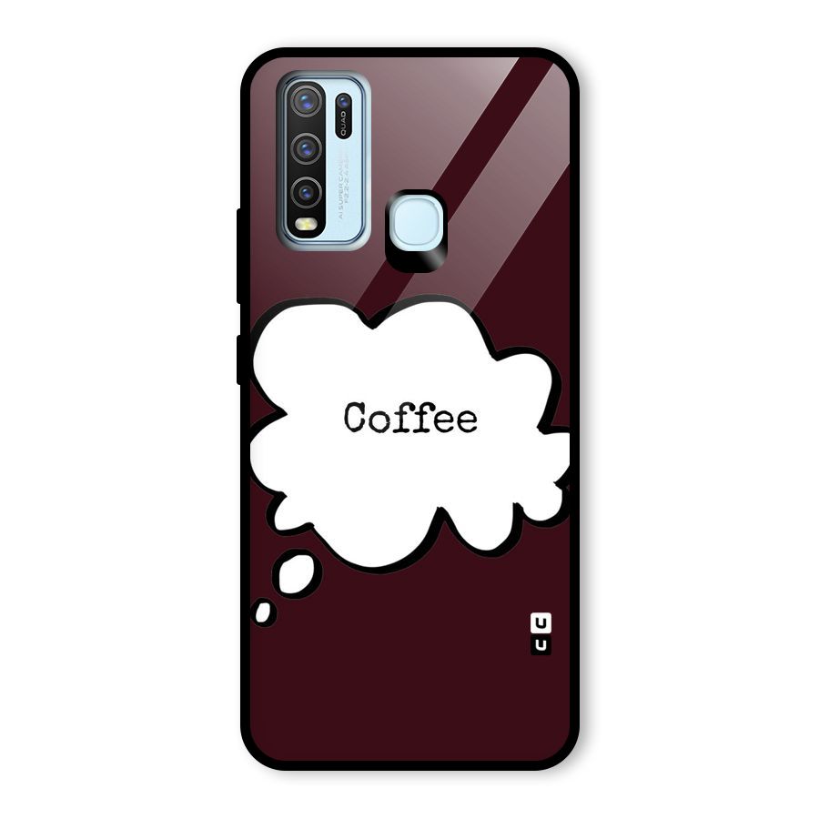 Coffee Bubble Glass Back Case for Vivo Y50