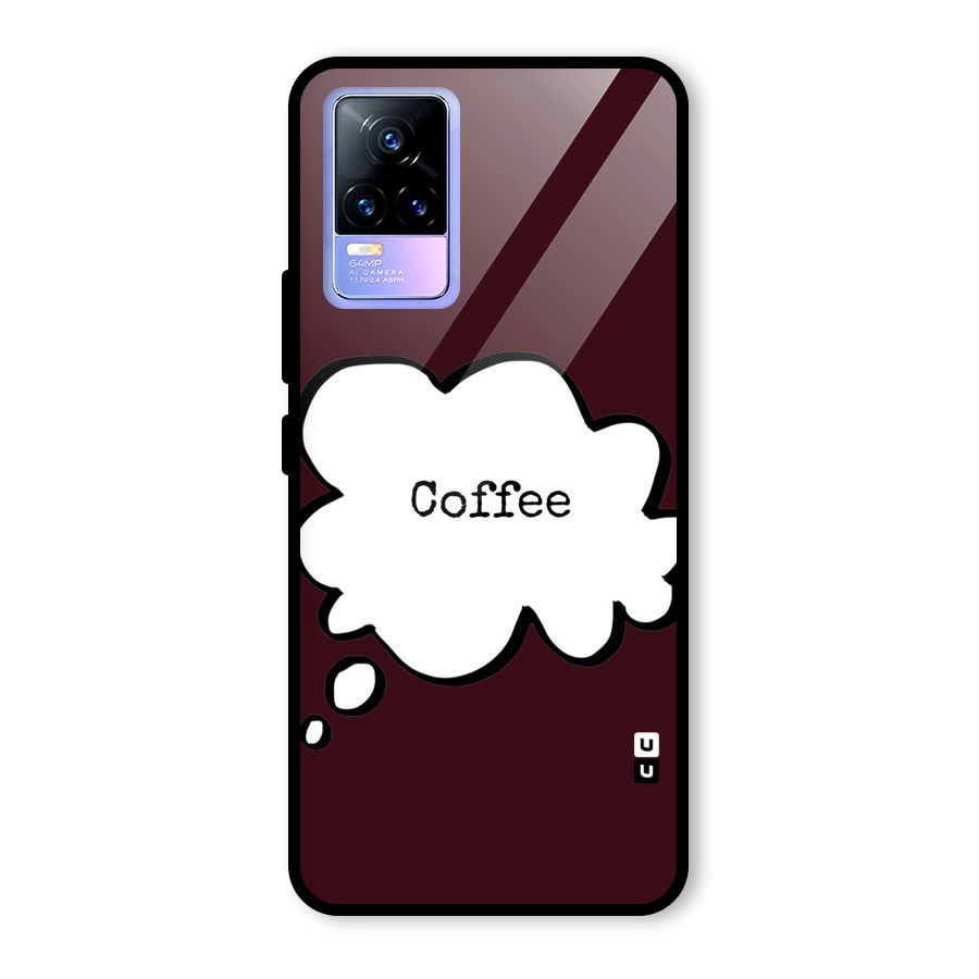 Coffee Bubble Glass Back Case for Vivo Y73