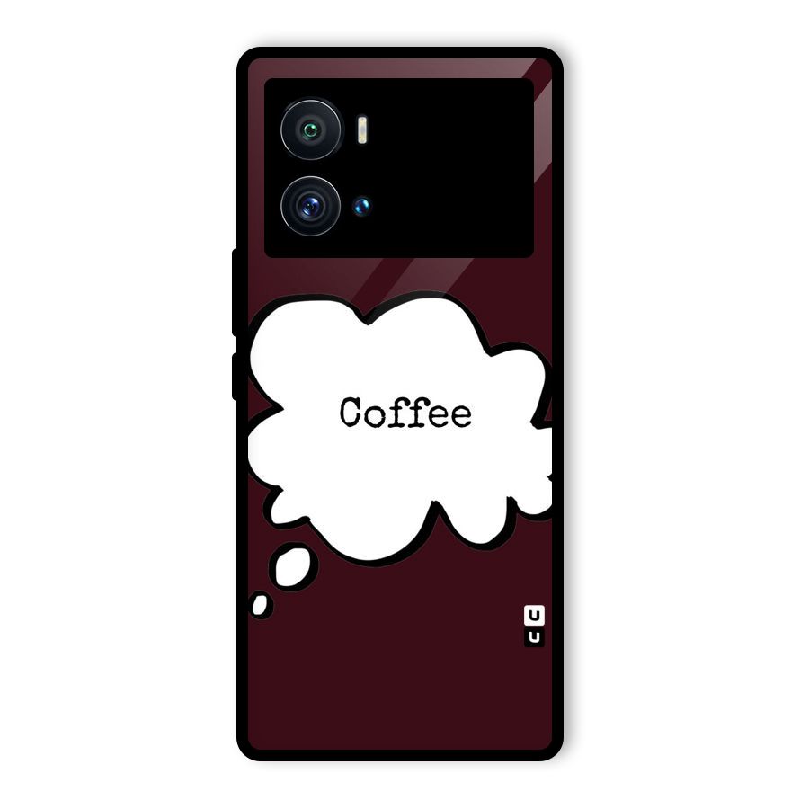 Coffee Bubble Glass Back Case for Vivo iQOO 9 Pro