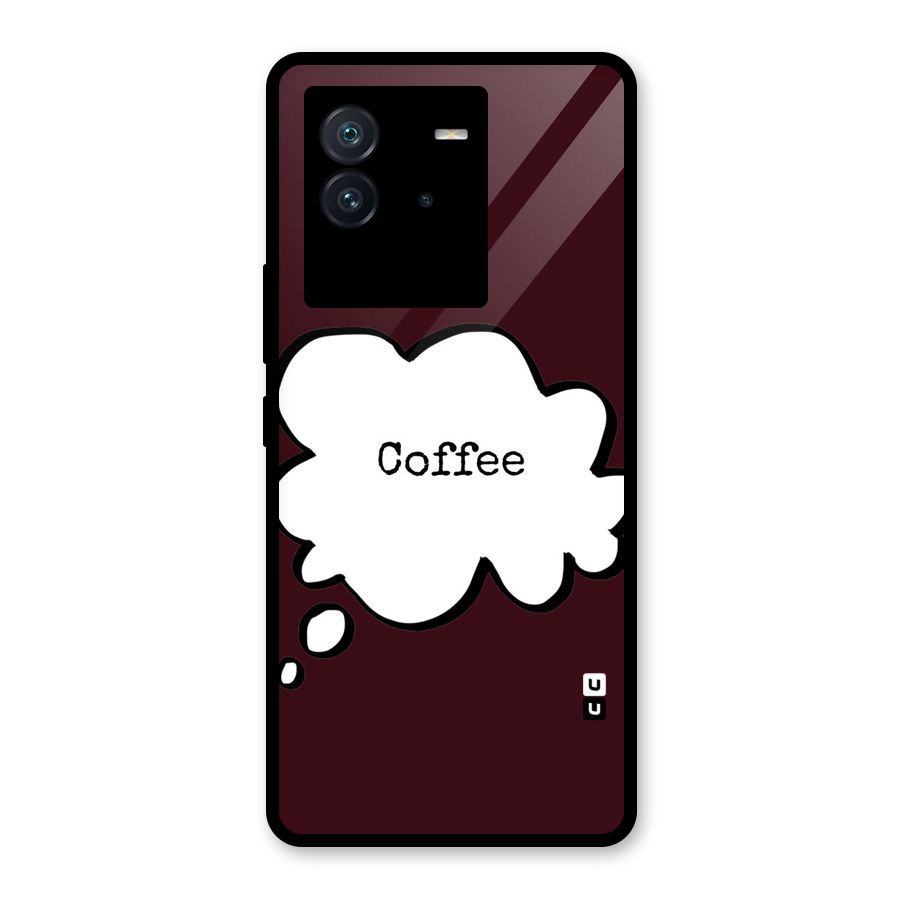 Coffee Bubble Glass Back Case for Vivo iQOO Neo 6 5G