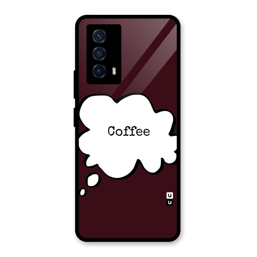 Coffee Bubble Glass Back Case for Vivo iQOO Z5