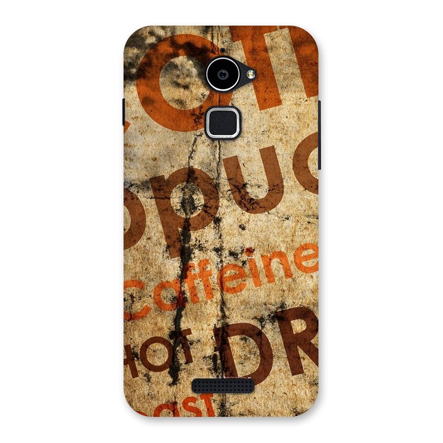 Coffee Caffeine Back Case for Coolpad Note 3 Lite
