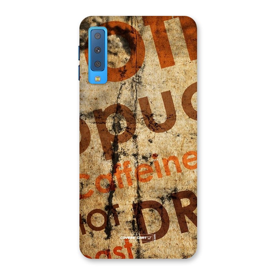 Coffee Caffeine Back Case for Galaxy A7 (2018)