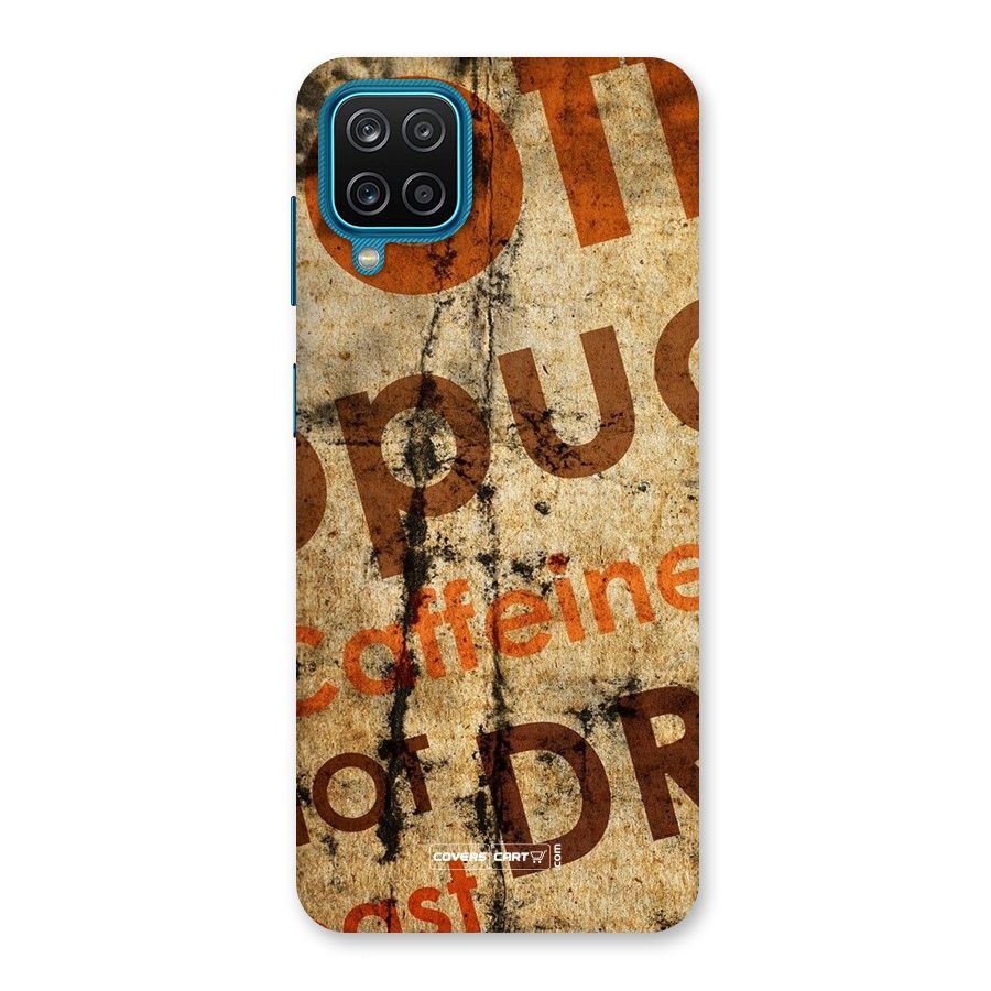 Coffee Caffeine Back Case for Galaxy M12