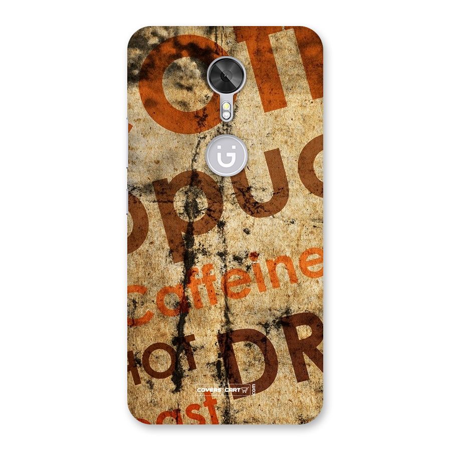 Coffee Caffeine Back Case for Gionee A1