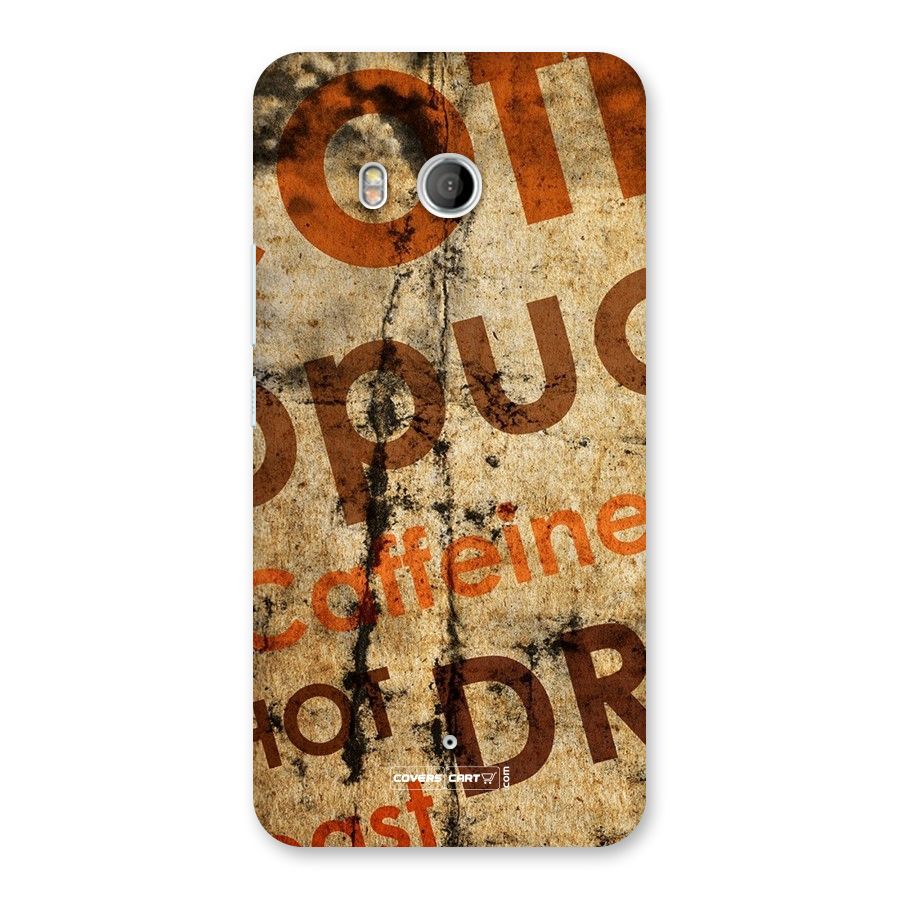 Coffee Caffeine Back Case for HTC U11