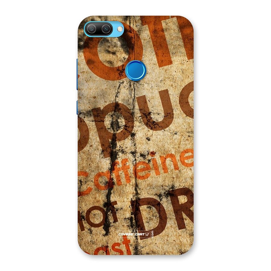 Coffee Caffeine Back Case for Honor 9N