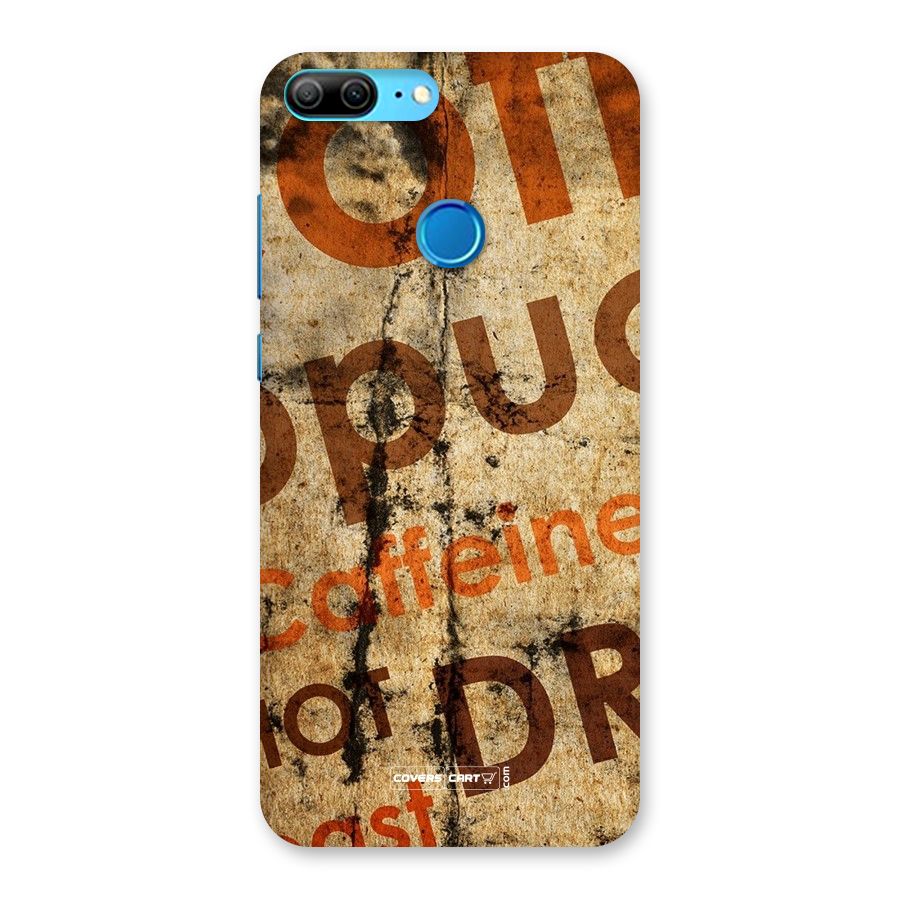Coffee Caffeine Back Case for Honor 9 Lite