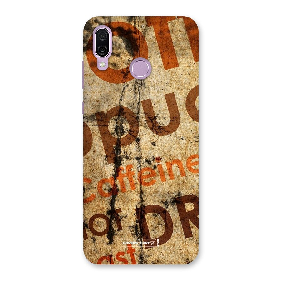 Coffee Caffeine Back Case for Honor Play