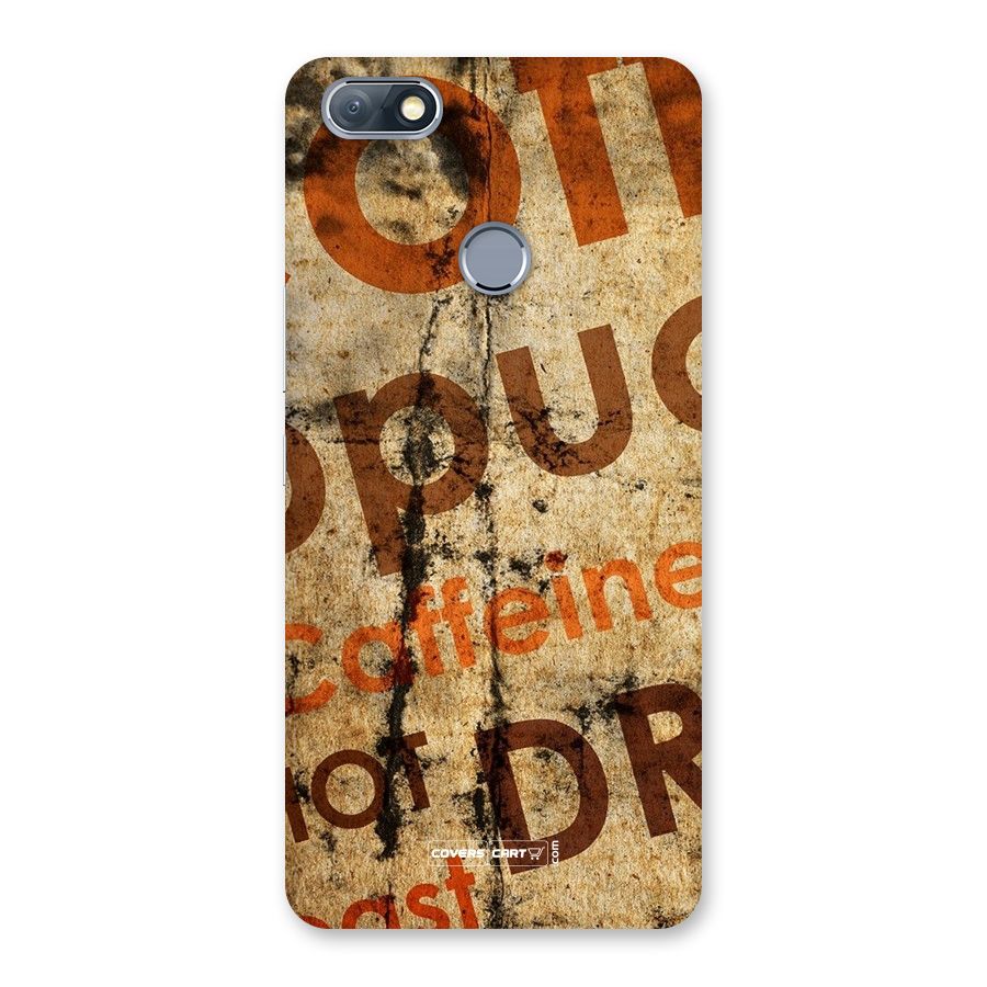 Coffee Caffeine Back Case for Infinix Note 5