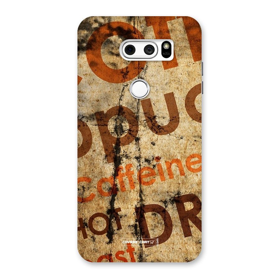 Coffee Caffeine Back Case for LG V30