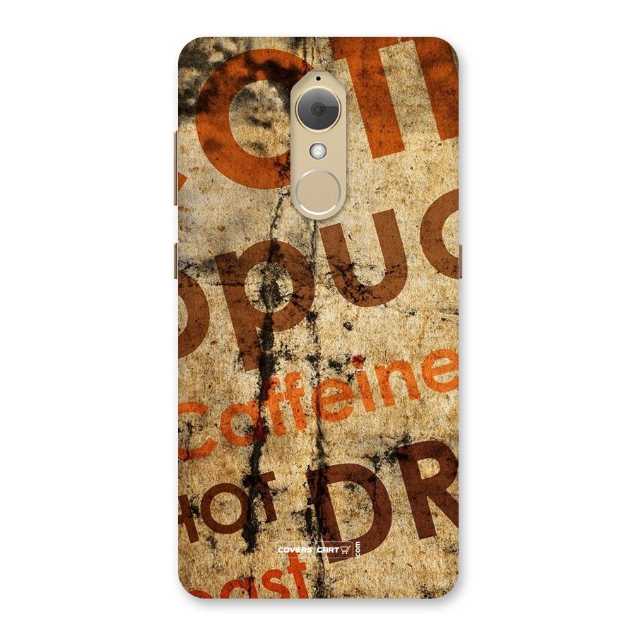 Coffee Caffeine Back Case for Lenovo K8