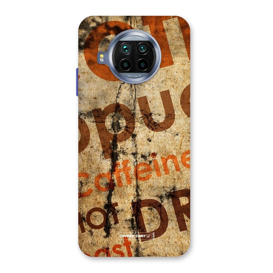 Coffee Caffeine Back Case for Mi 10i