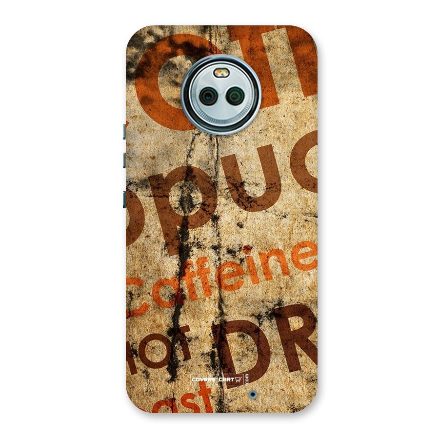 Coffee Caffeine Back Case for Moto X4
