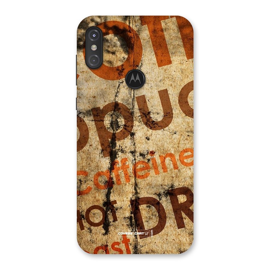 Coffee Caffeine Back Case for Motorola One Power