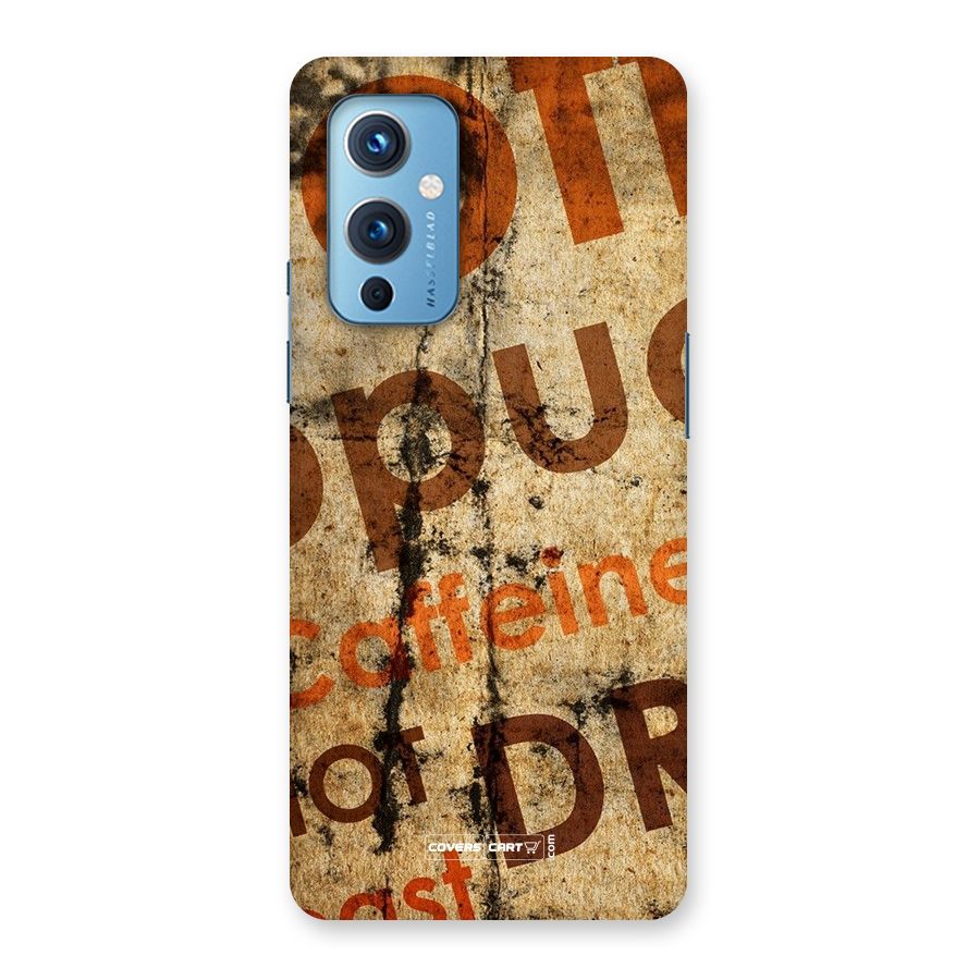 Coffee Caffeine Back Case for OnePlus 9