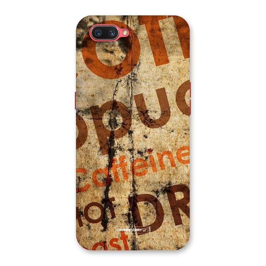 Coffee Caffeine Back Case for Oppo A3s