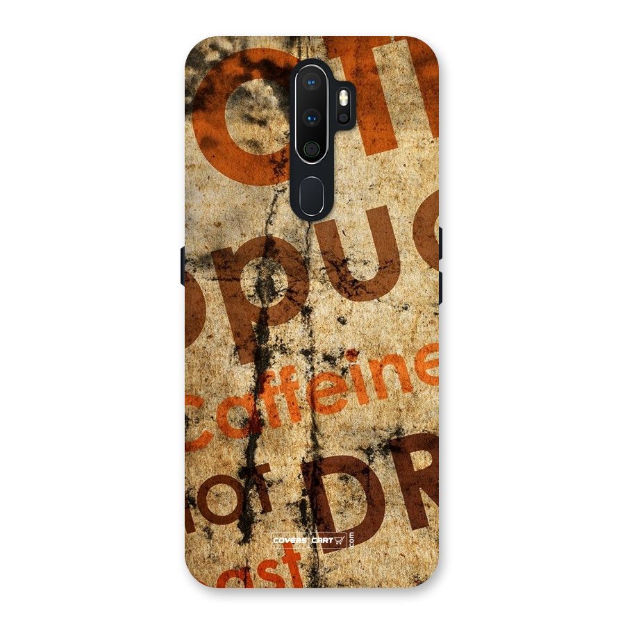 Coffee Caffeine Back Case for Oppo A5 (2020)