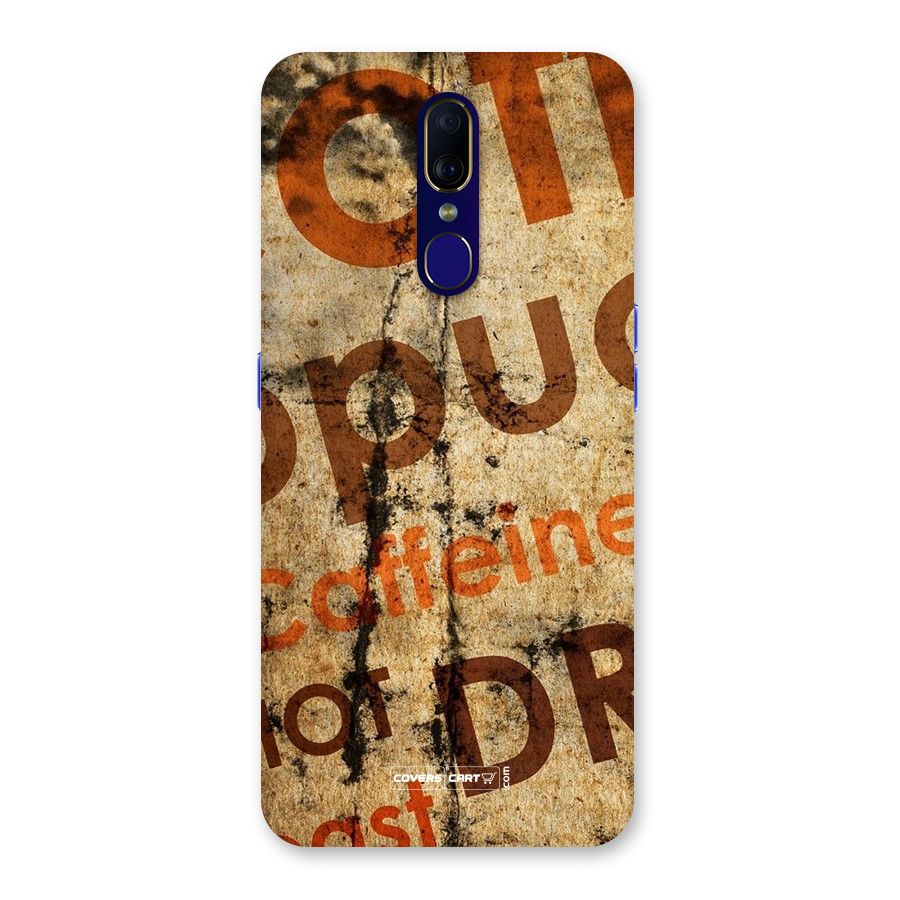Coffee Caffeine Back Case for Oppo F11