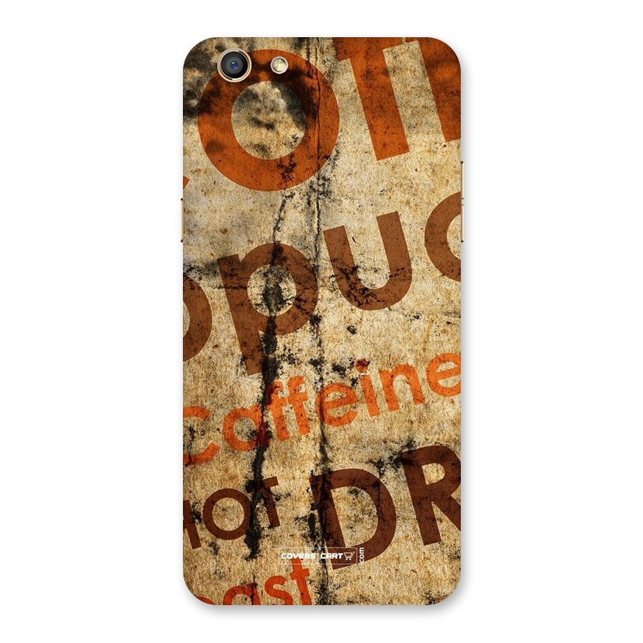 Coffee Caffeine Back Case for Oppo F3