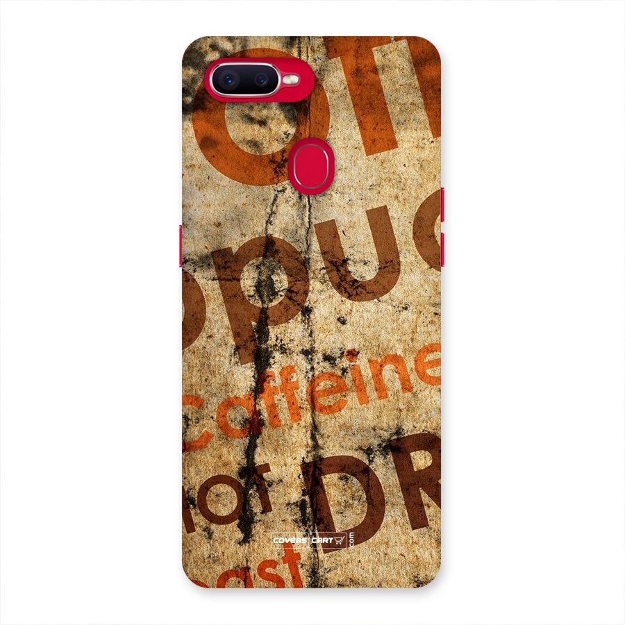 Coffee Caffeine Back Case for Oppo F9 Pro