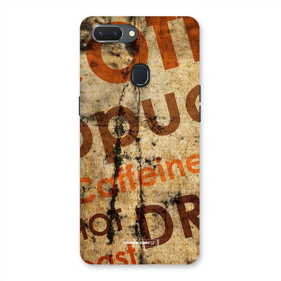 Coffee Caffeine Back Case for Oppo Realme 2