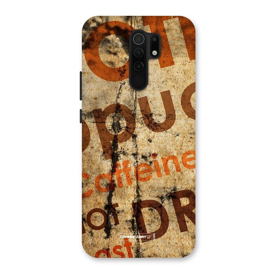 Coffee Caffeine Back Case for Poco M2