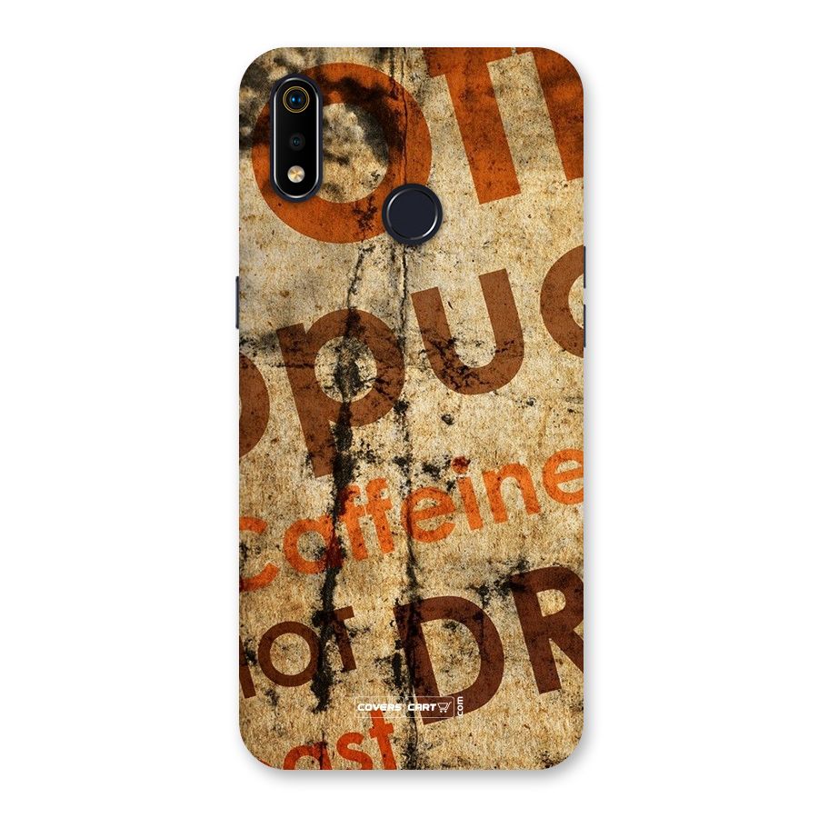 Coffee Caffeine Back Case for Realme 3i