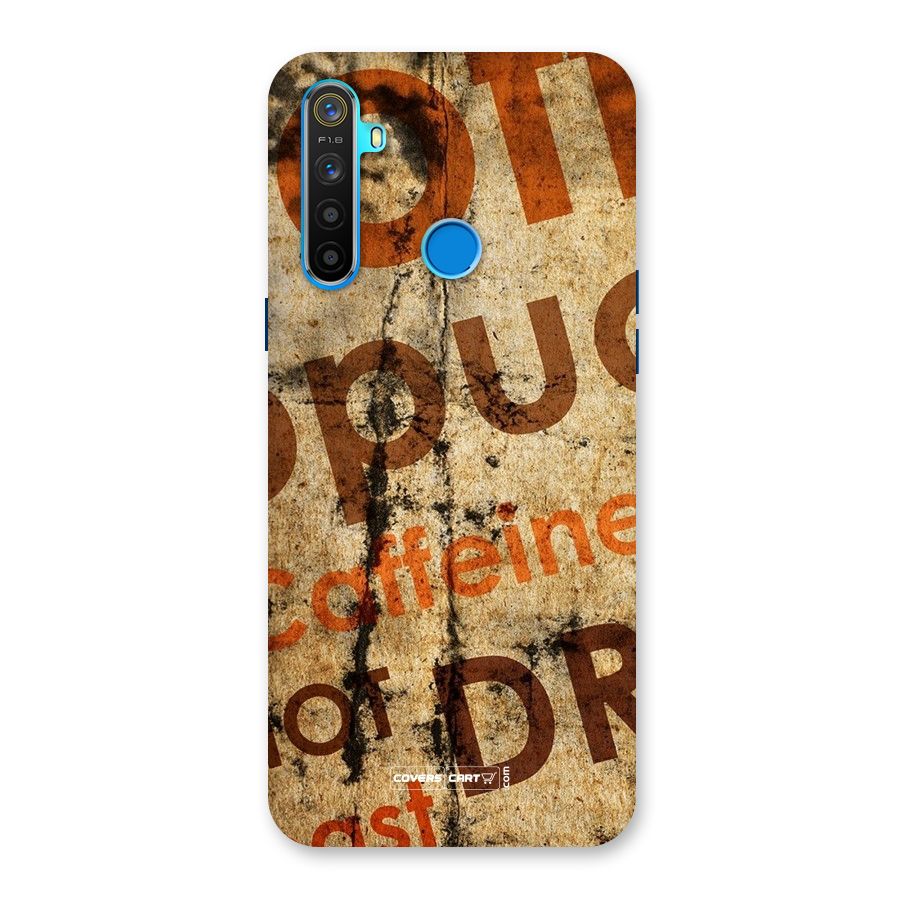 Coffee Caffeine Back Case for Realme 5s