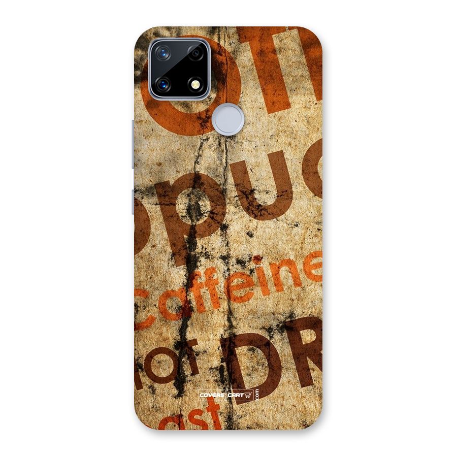 Coffee Caffeine Back Case for Realme Narzo 20