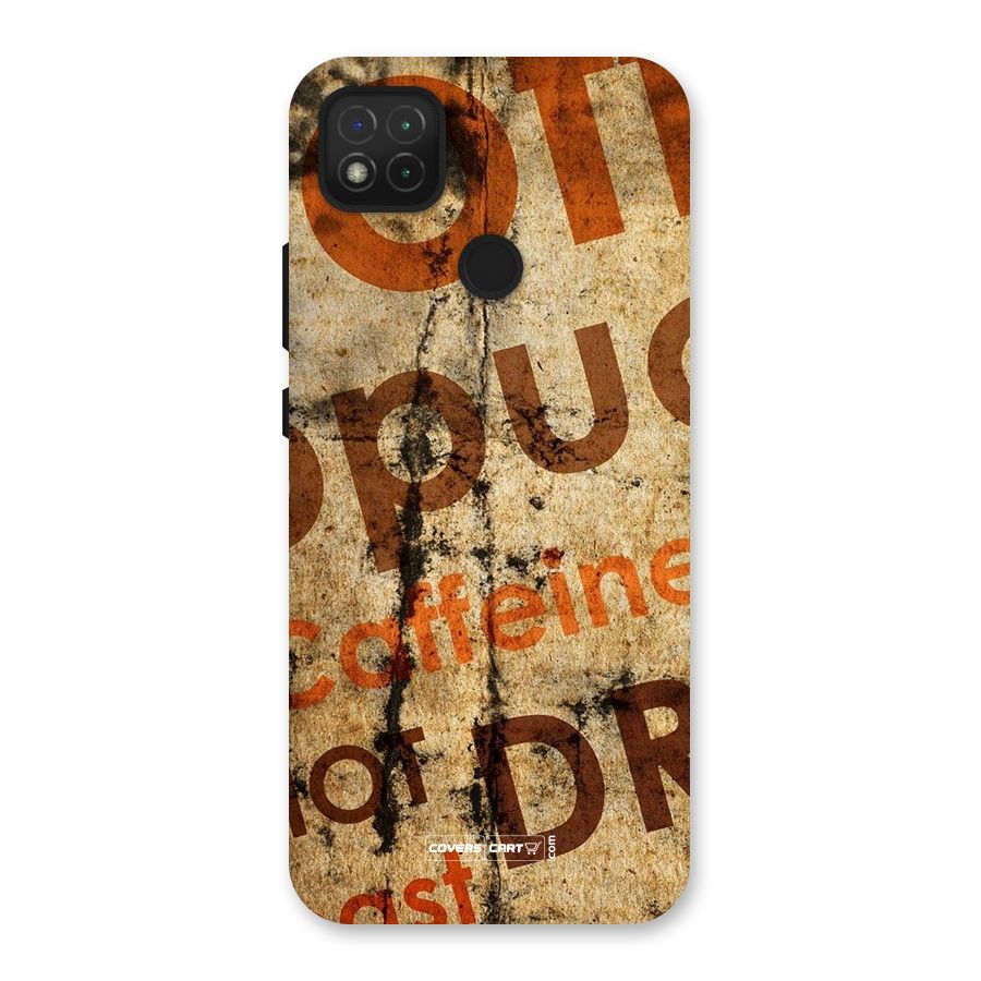 Coffee Caffeine Back Case for Redmi 9