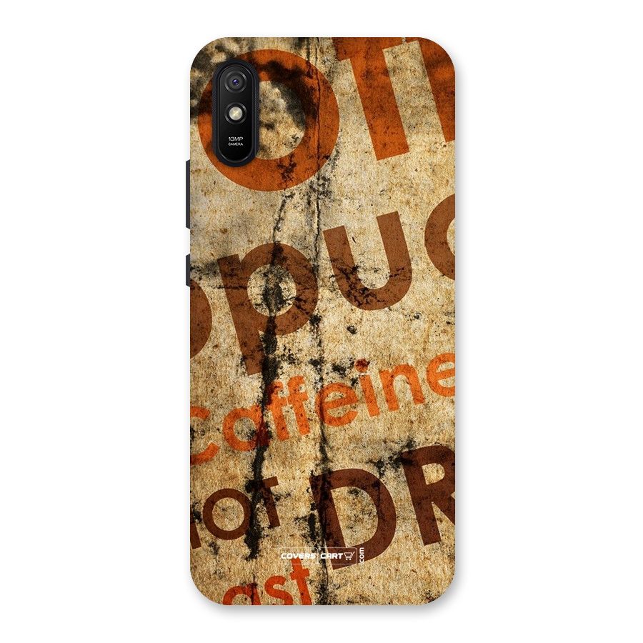 Coffee Caffeine Back Case for Redmi 9i