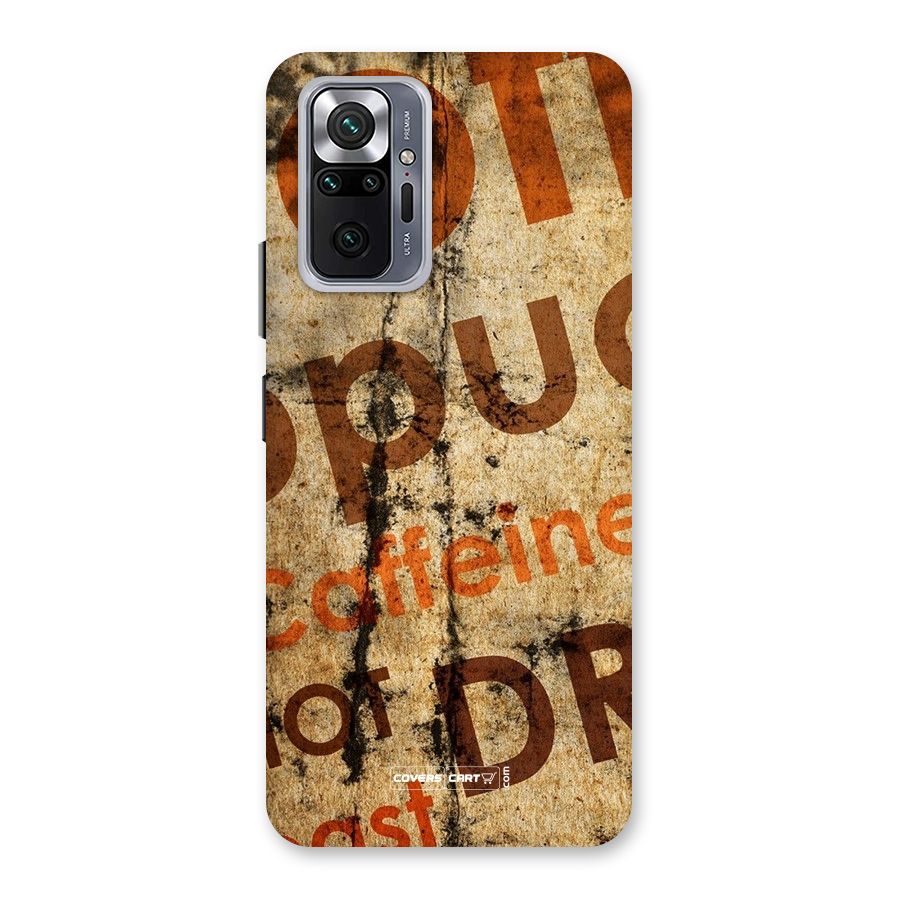 Coffee Caffeine Back Case for Redmi Note 10 Pro Max