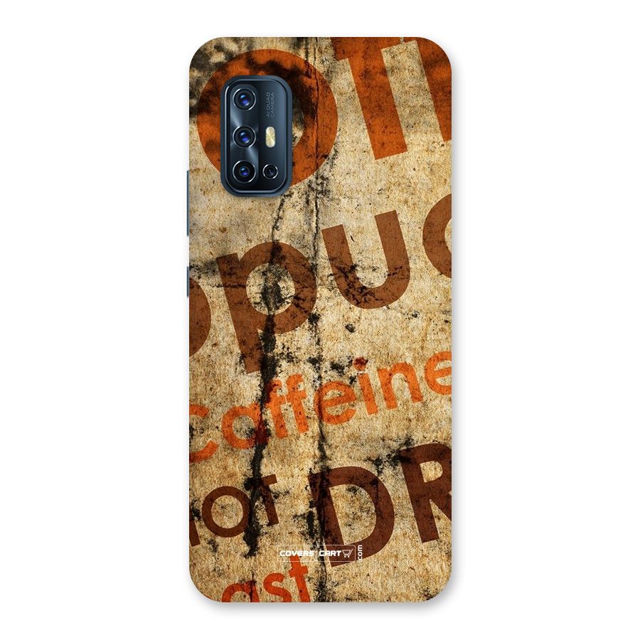 Coffee Caffeine Back Case for Vivo V17
