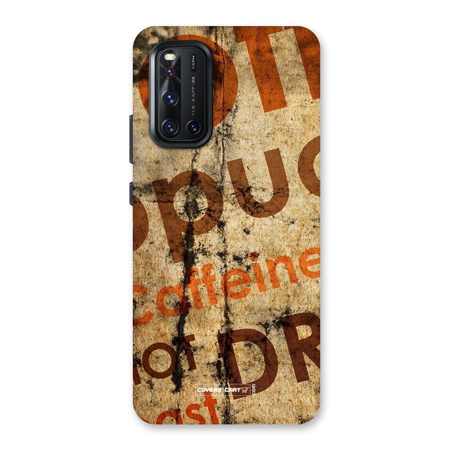 Coffee Caffeine Back Case for Vivo V19
