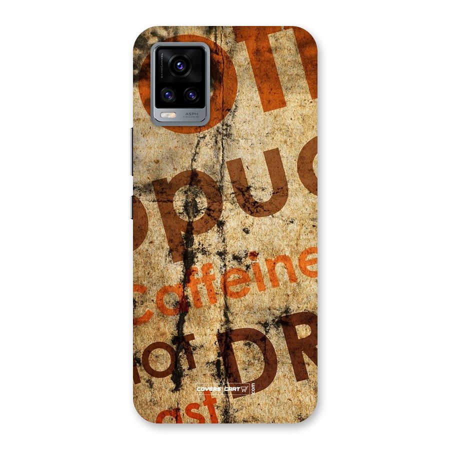 Coffee Caffeine Back Case for Vivo V20