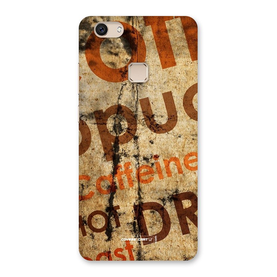 Coffee Caffeine Back Case for Vivo V7