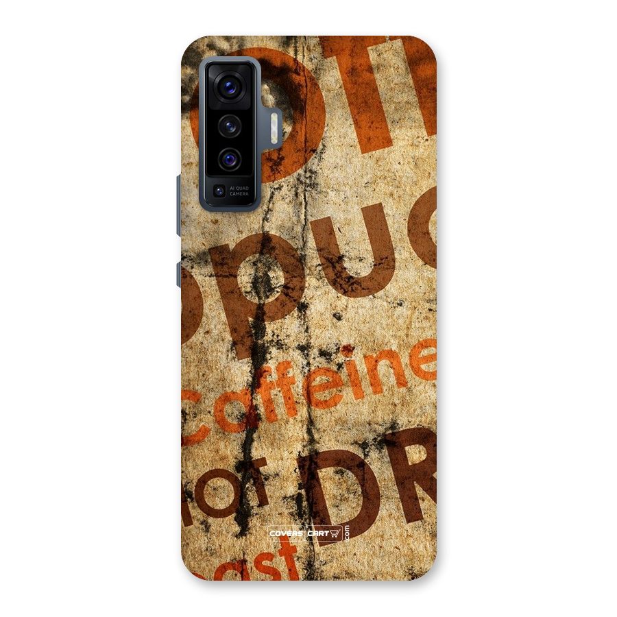 Coffee Caffeine Back Case for Vivo X50