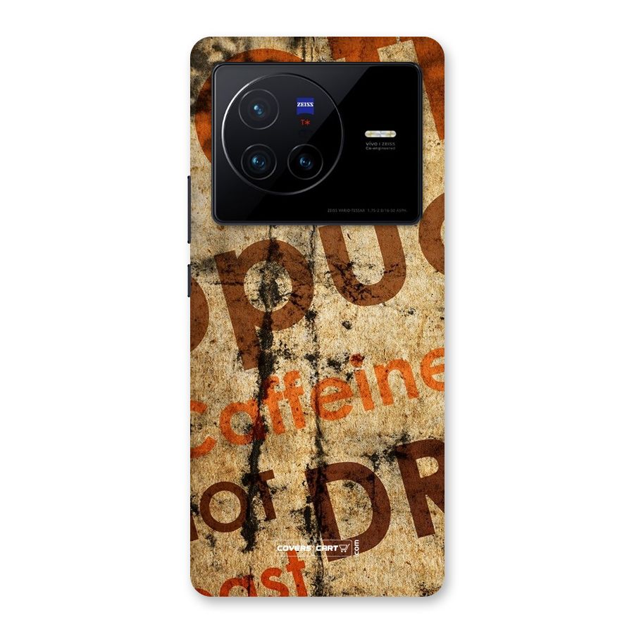 Coffee Caffeine Back Case for Vivo X80