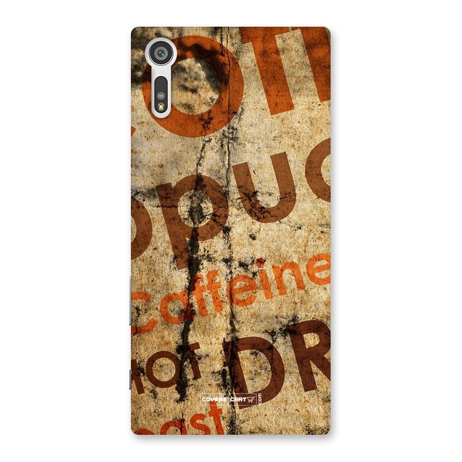 Coffee Caffeine Back Case for Xperia XZ