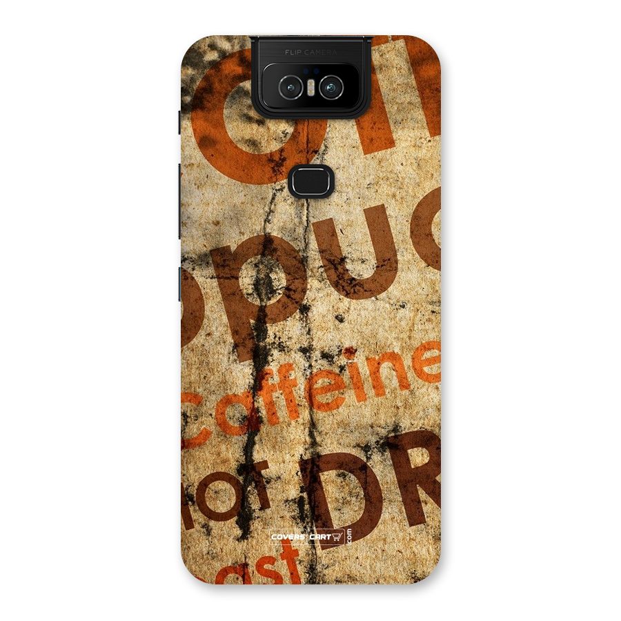 Coffee Caffeine Back Case for Zenfone 6z