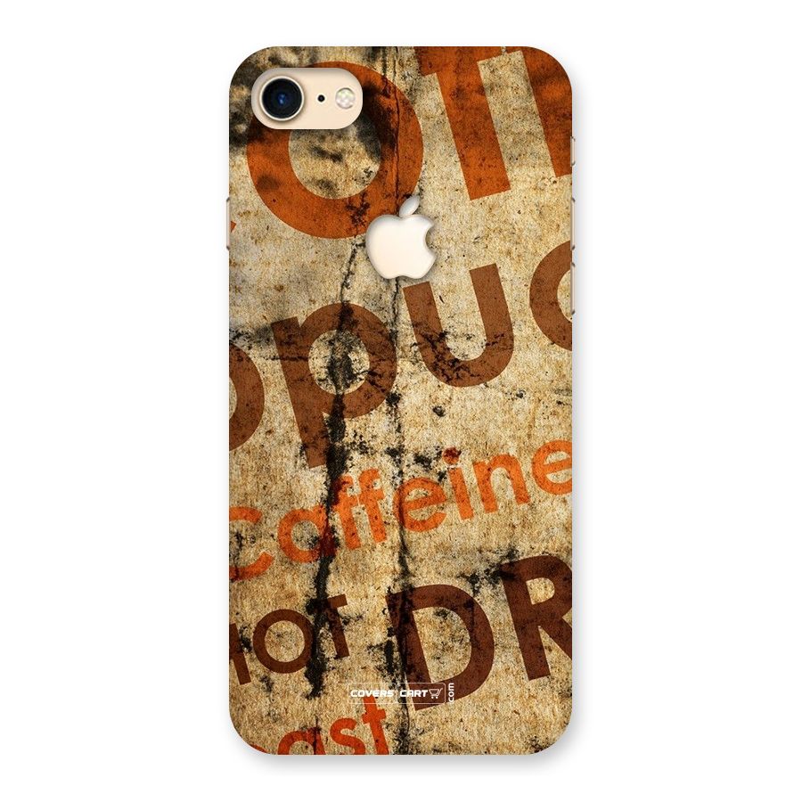 Coffee Caffeine Back Case for iPhone 7 Apple Cut