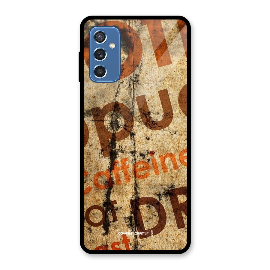 Coffee Caffeine Glass Back Case for Galaxy M52 5G