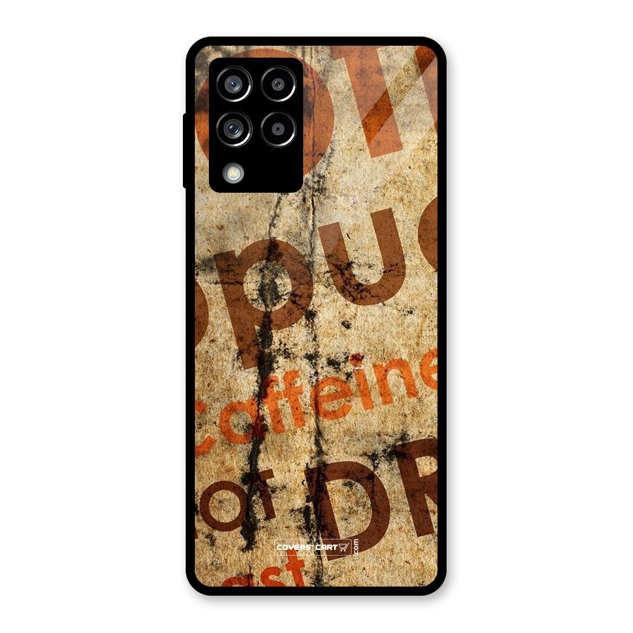 Coffee Caffeine Glass Back Case for Galaxy M53 5G