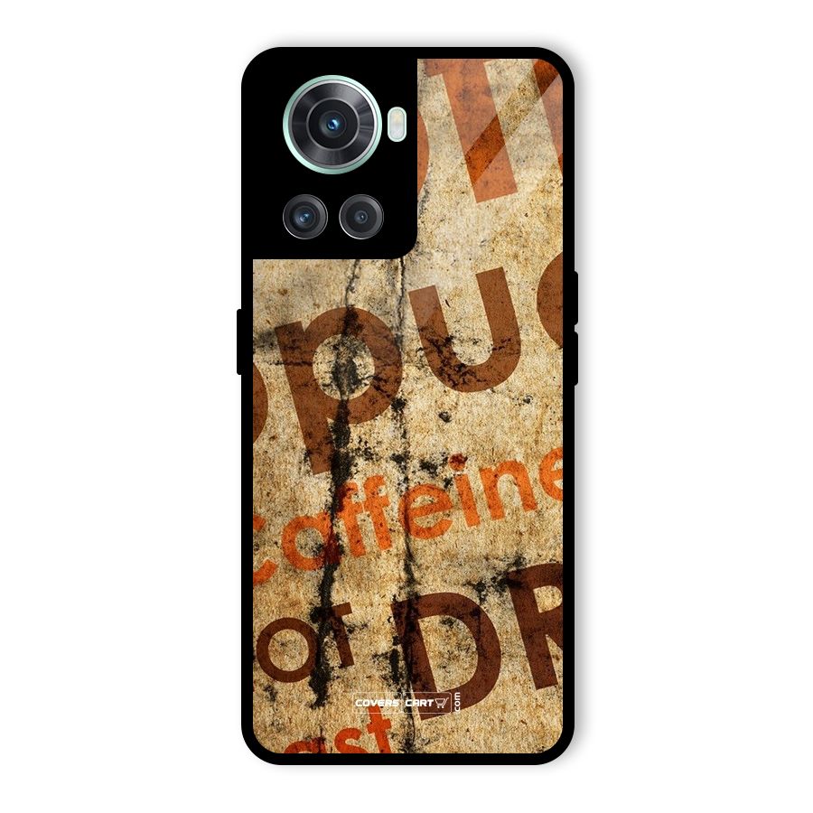 Coffee Caffeine Glass Back Case for OnePlus 10R
