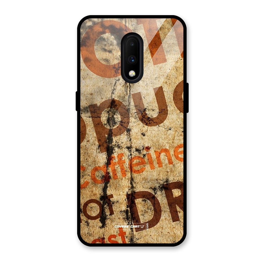 Coffee Caffeine Glass Back Case for OnePlus 7
