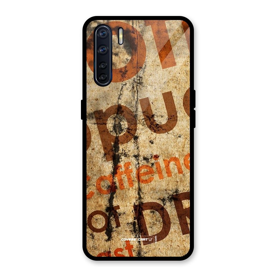 Coffee Caffeine Glass Back Case for Oppo F15